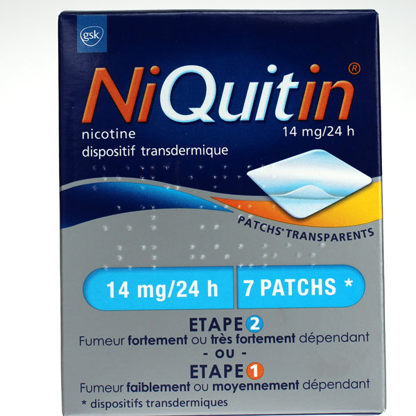 NiQuitin 14 mg/24h 7 patchs