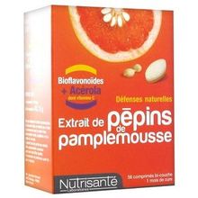 NUTRISANTE extrait de pépins de pamplemousse 56 cps