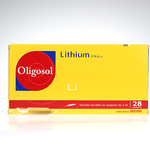 Oligosol Lithium 28 ampoules