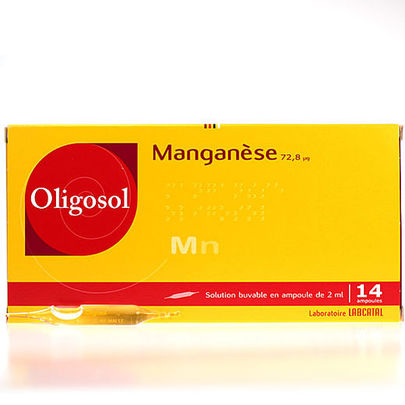 Oligosol Manganèse 14 ampoules