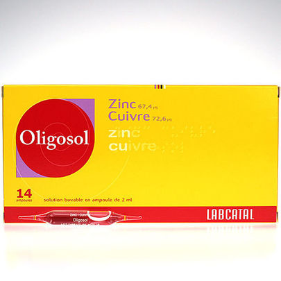 Oligosol Zinc Cuivre 14 ampoules