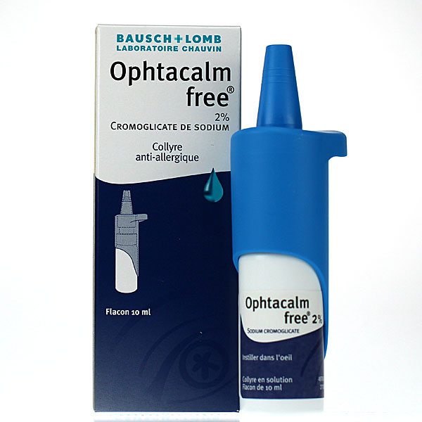 Ophtacalm free 2% flacon 10ml