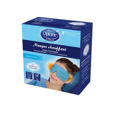 OPTONE Actimask Masque Chauffant Sans Parfum x8