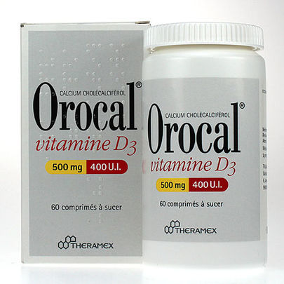 Orocal vitD3 500mg 400UI 60 cprs