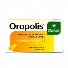 MEDIFLOR Oropolis Miel/Citron 20 Pastilles Adoucissantes