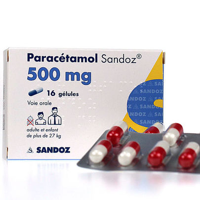 paracétamol sandoz 500mg 16 gélules