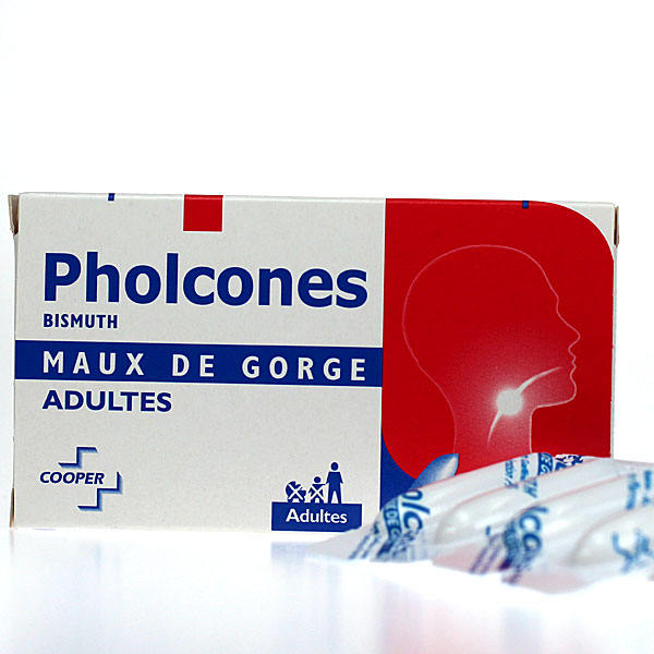 Pholcones Bismuth Maux de goge 8 suppositoires