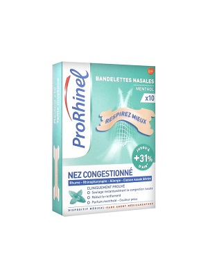 PRORHINEL BANDELETTES MENTHOL/10