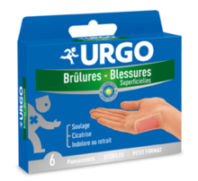 Urgo Brûlures - Blessures superficielles 4 pansements grand format