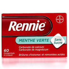 Rennie Menthe verte Sans sucre 60 cprs