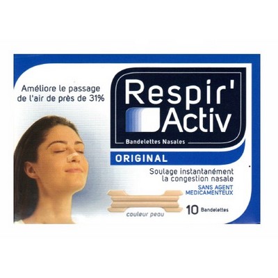 Respir'Activ Original 10 Bandelettes Nasales