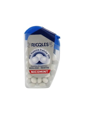 RICQLES Nicomint Pastilles Réglisse/Menthe 18g