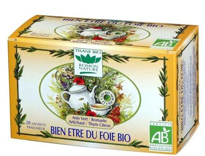 ROMON NATURE Tisane Bien Être du Foie Bio 20 Sachets