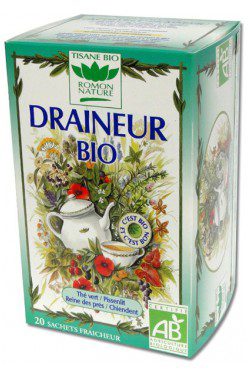 ROMON NATURE Tisane Bio Draineur 20 Sachets Fraîcheur + 4 gratuits