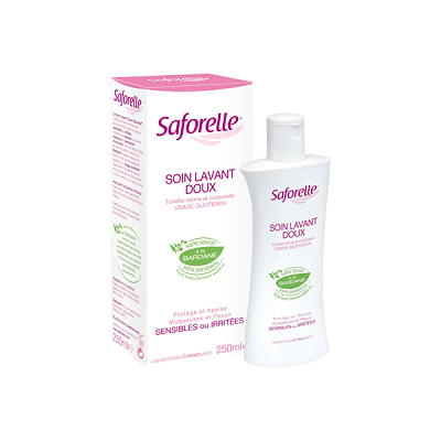 SAFORELLE Soin lavant doux muqueuses et peaux sensibles ou irritées 250ml