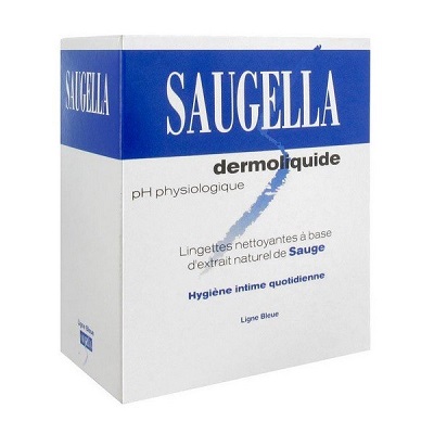 SAUGELLA Dermoliquide 10 lingettes individuelles