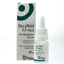 Siccafluid 2,5mg/g 10g gel ophtalmo