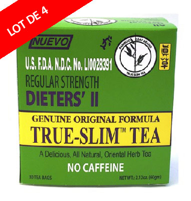 TRUE SLIM TEA Lot x4