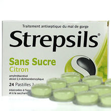 Strepsils Sans sucre Citron 24 pastilles