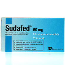 Sudafed 60 mg 15 comprimés