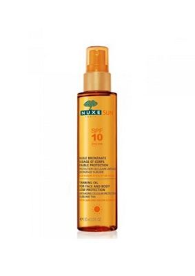 NUXE Sun Huile Bronzante Visage Corps SPF10 150 mL