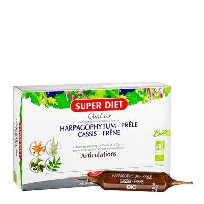 SUPER DIET Quatuor Articulations BIO 20 Ampoules 15ml