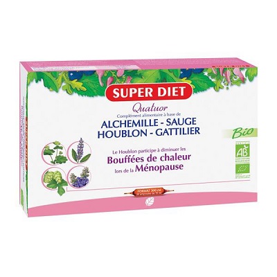 SUPER DIET Quatuor Bouffées de Chaleur 20 ampoules de 15ml