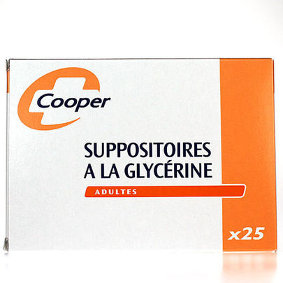 Suppo à la glycérine Cooper 25