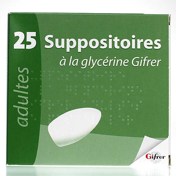 Suppo à la glycérine Gifrer 25