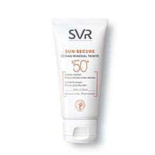 svr sun SPF50 écran mineral teinte peaux sèches 50ml