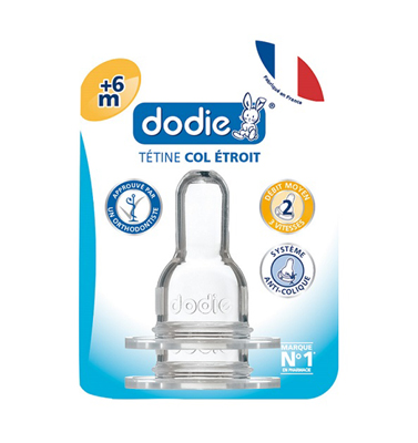 DODIE Tétines Col Etroit 2ème âge Débit 2