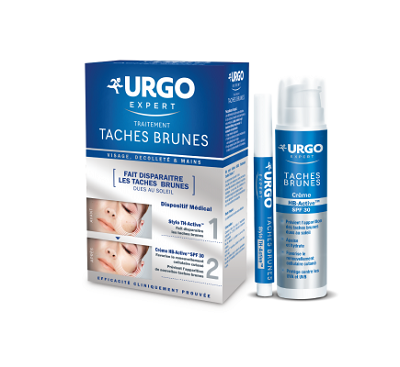 URGO Expert Traitement Tâches Brunes Visage Décolleté et Mains 50ml+2ml