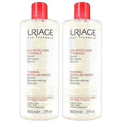 uriage eau micellaire peaux rougeurs rouge 500ml duo