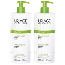 uriage hyseac gel nettoyant 500ml duo