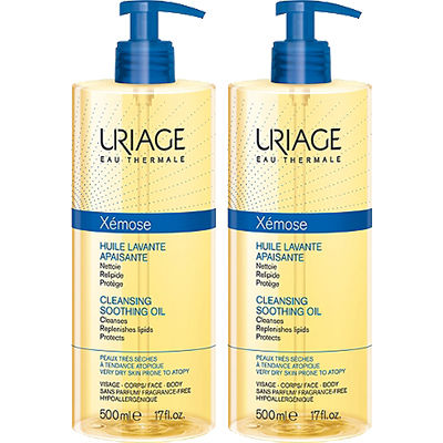 uriage xemose huile nettoyante 500ml duo