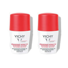 vichy déodorant anti-transpirant rouge bille 72h 50ml duo