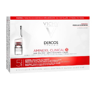 VICHY DERCOS Aminexil Clinical 5 Femme 21 Monodoses