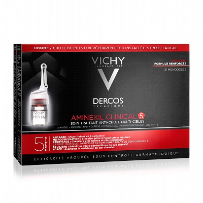 VICHY DERCOS Aminexil Clinical 5 Homme 21 Monodoses