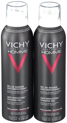 VICHY HOMME Gel de Rasage 2x150 mL