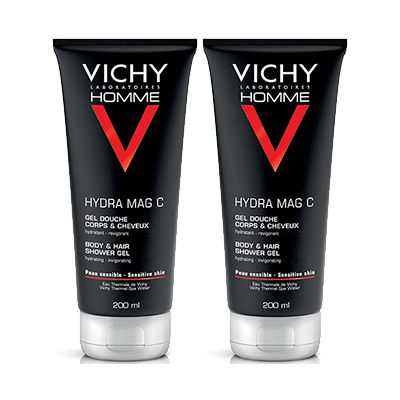 vichy gel douche mag c hydratant 200ml duo