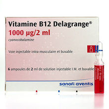 Vit B12 Delagrange 1mg/2ml 6 ampoules de 2ml