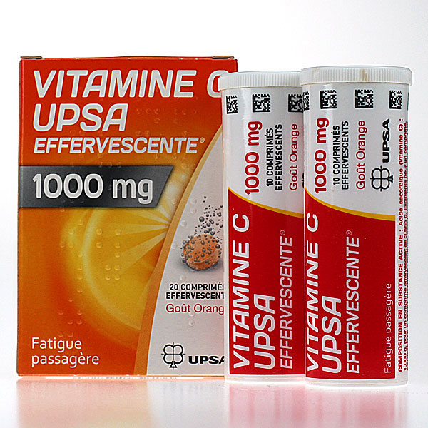 Vitamine C UPSA 1000mg orange 20 cprs eff