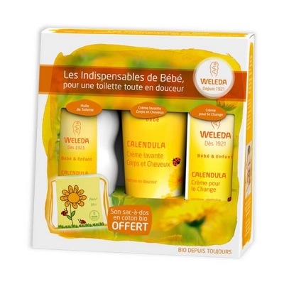 WELEDA Coffret Indispensables Bébé pour Toilette